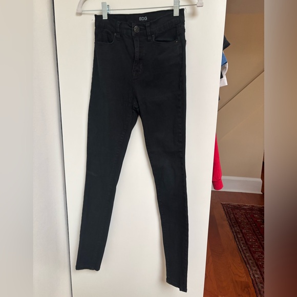 BDG Denim - BDG Black Skinny Jeans High-Waisted Stretch 25w29l